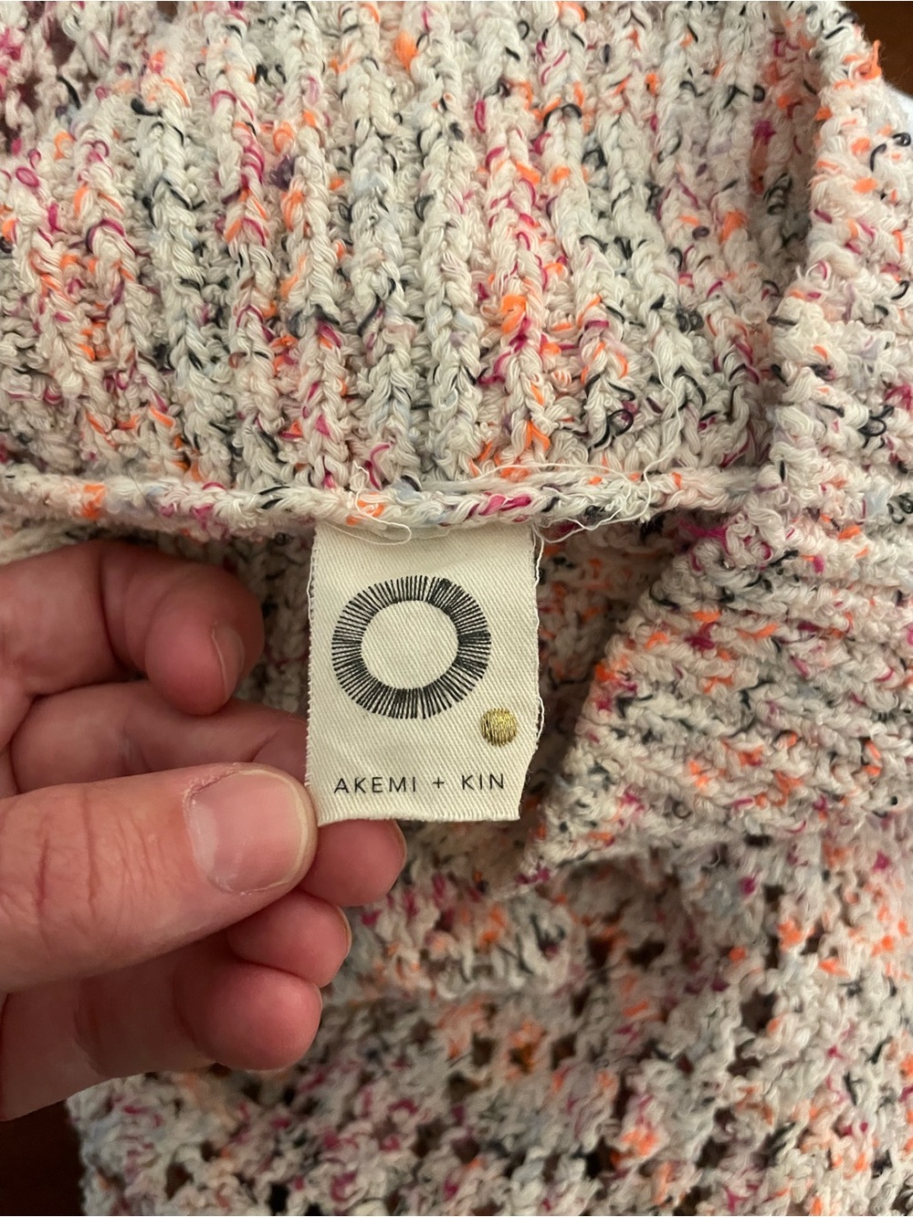Akemi + Kin Multicolored Knit Poncho - Picture 2 of 3